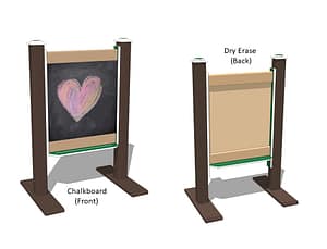 2′ Wide Magnetic Chalkboard / Dry Erase Panels (single and double configurations available)- NEP