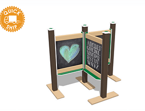 2′ Wide Magnetic Chalkboards (single, double, triple and quadruple configurations) -NEP